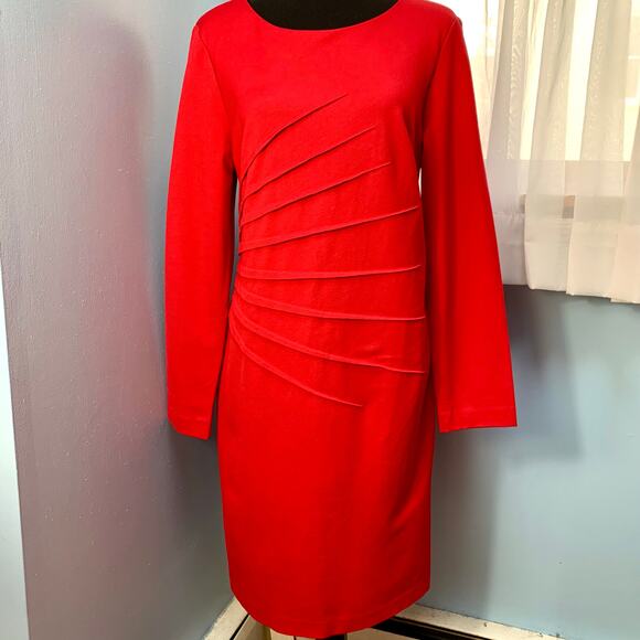 Tribal Dresses & Skirts - Tribal Red Long Sleeve Dress Size 10